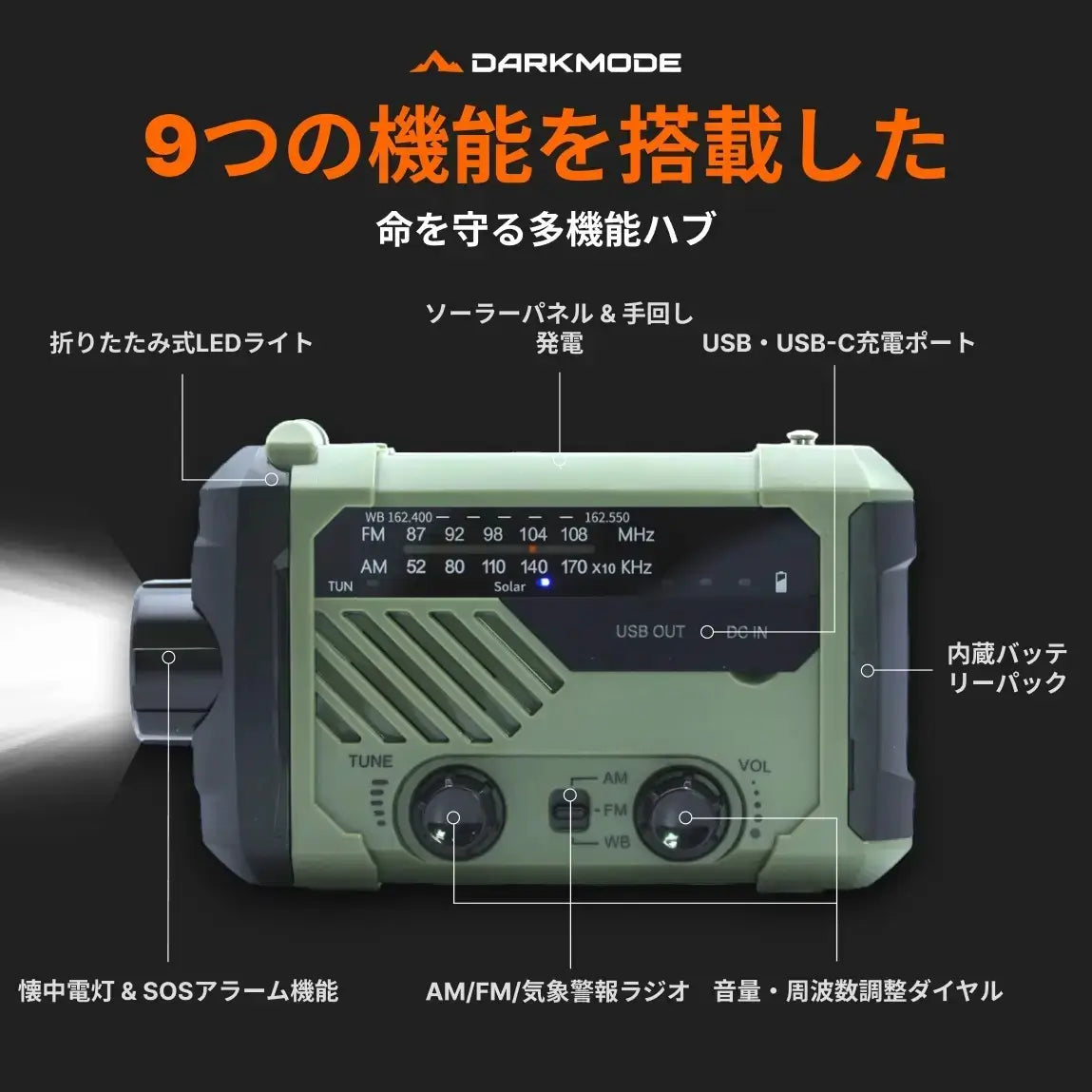 ガーディアンプロ®｜9機能搭載・信頼の防災ラジオ